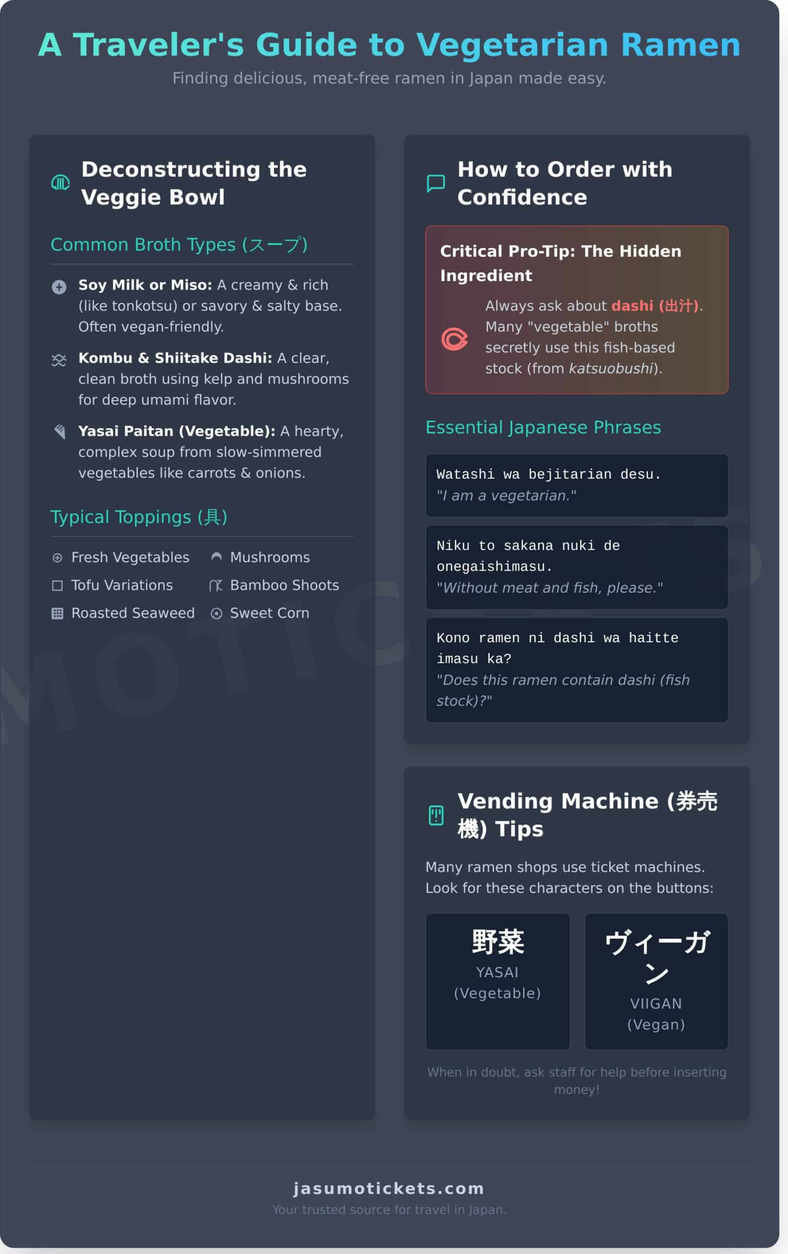 Vegetarian Ramen in Japan: The Ultimate Guide for Travelers - Infographic