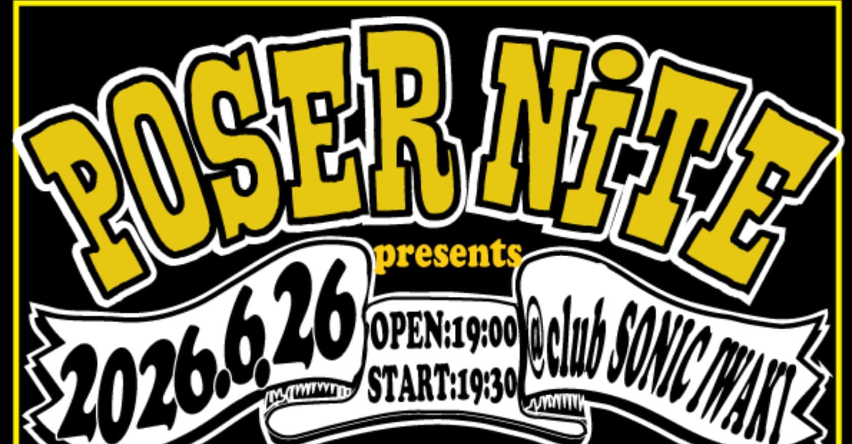 POSER NiTE OLEDICKFOGGY TOKYO No. 1 SOUL SET SPECIAL 2MAN LIVE Ticket